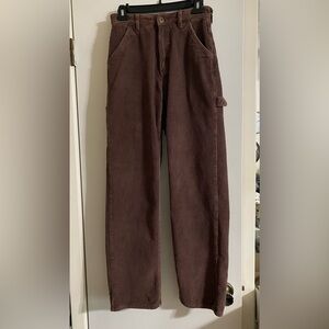 Cotton On Womens carpenter Corduroy Pants in Brown